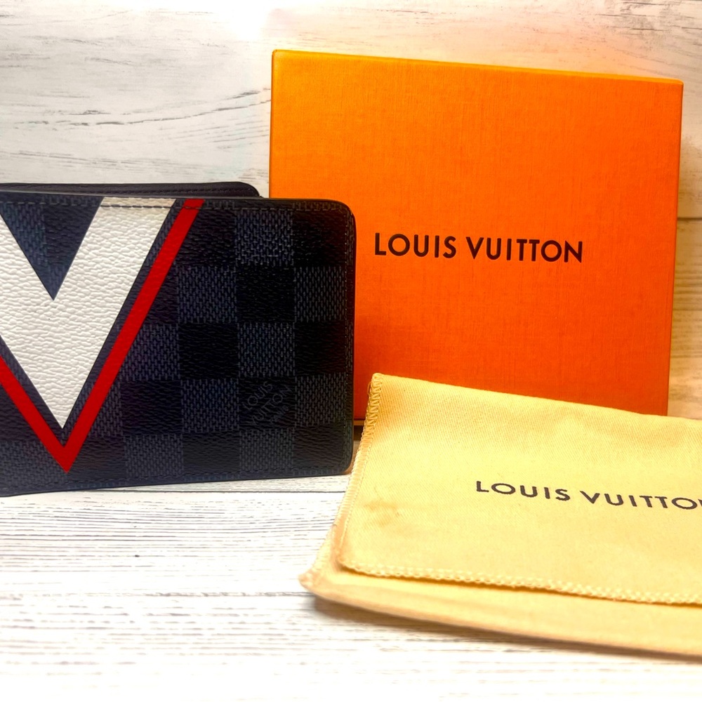 Louis Vuitton Damier Cobalt Americas Cup wallet